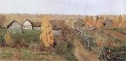 Isaac Levitan Golden Autumn,in the Village oil painting